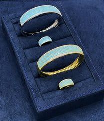 Honeycomb Luxe Crystal Kada Set